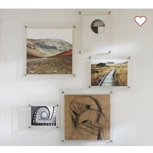 Pottery Barn Brass and Acrylic Floating Frame